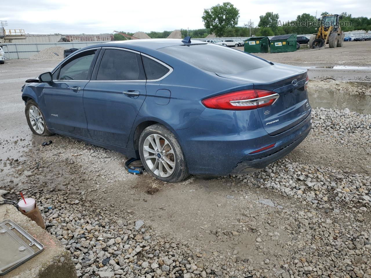 2019 Ford Fusion Sel Blue vin: 3FA6P0MU9KR155450