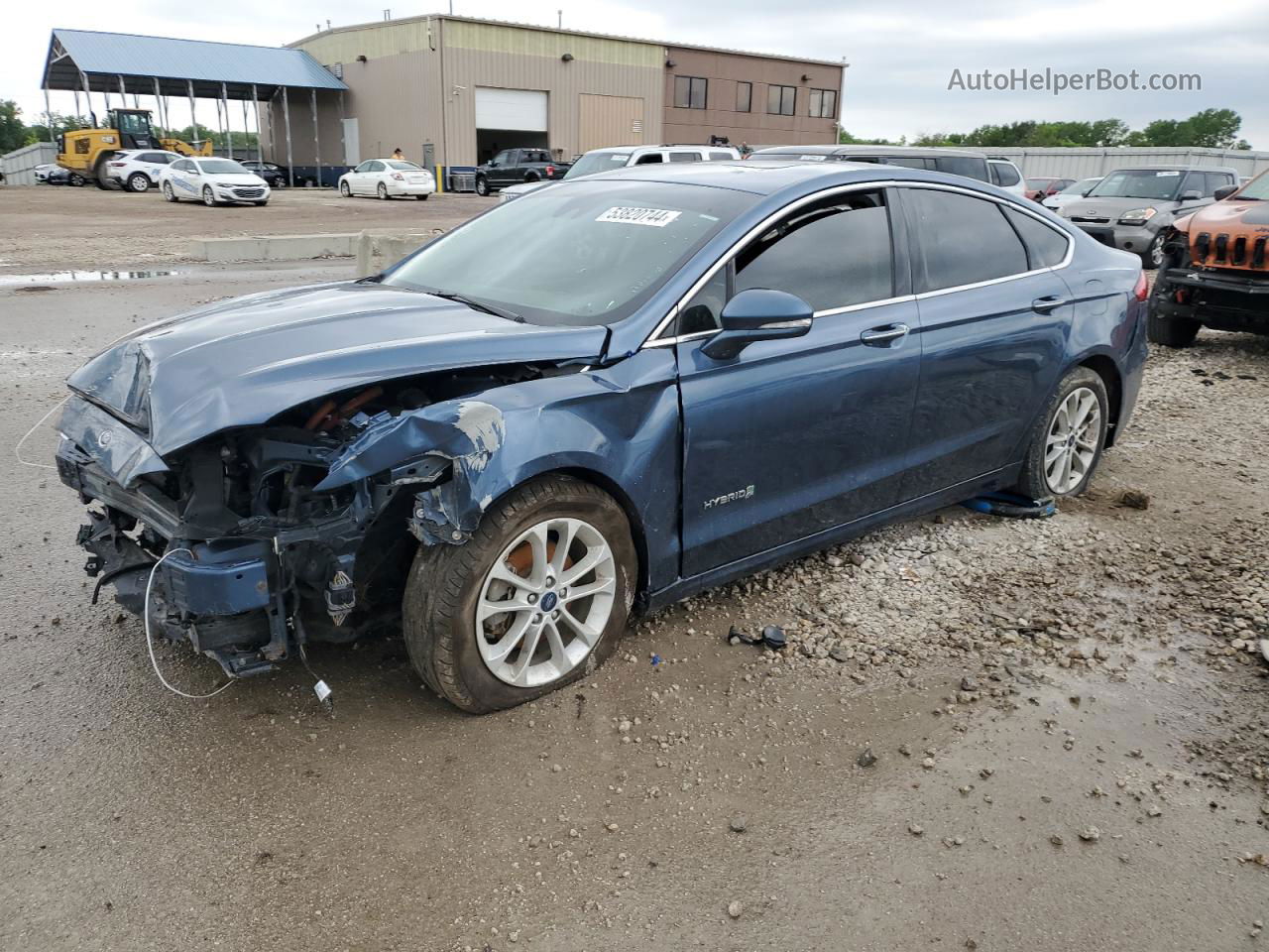 2019 Ford Fusion Sel Blue vin: 3FA6P0MU9KR155450