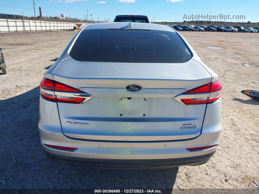 2019 Ford Fusion Hybrid Sel Серебряный vin: 3FA6P0MU9KR182986