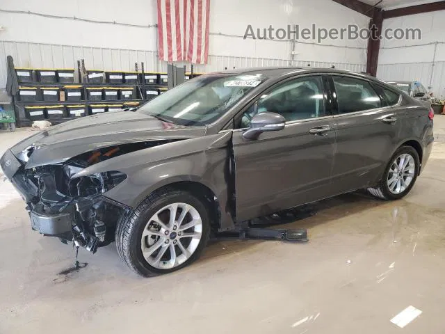 2020 Ford Fusion Sel Gray vin: 3FA6P0MU9LR105651