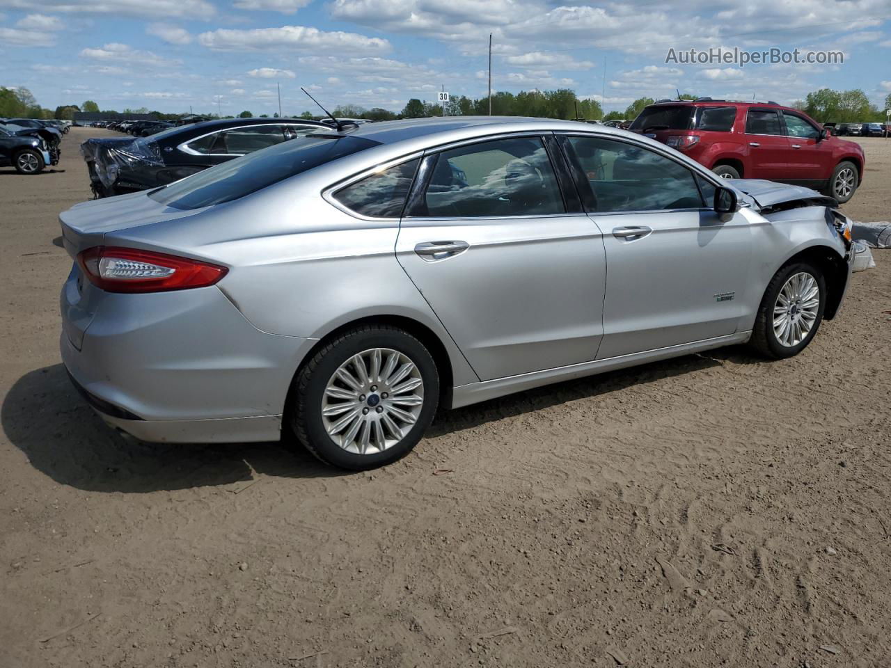 2014 Ford Fusion Se Phev Silver vin: 3FA6P0PU0ER326084