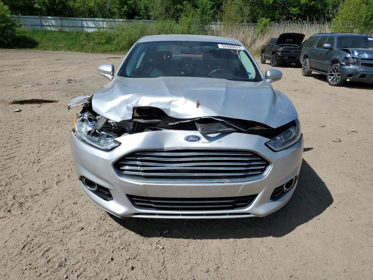 2014 Ford Fusion Se Phev Silver vin: 3FA6P0PU0ER326084