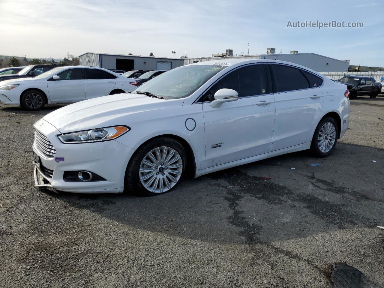 2016 Ford Fusion Se Phev White vin: 3FA6P0PU1GR305876