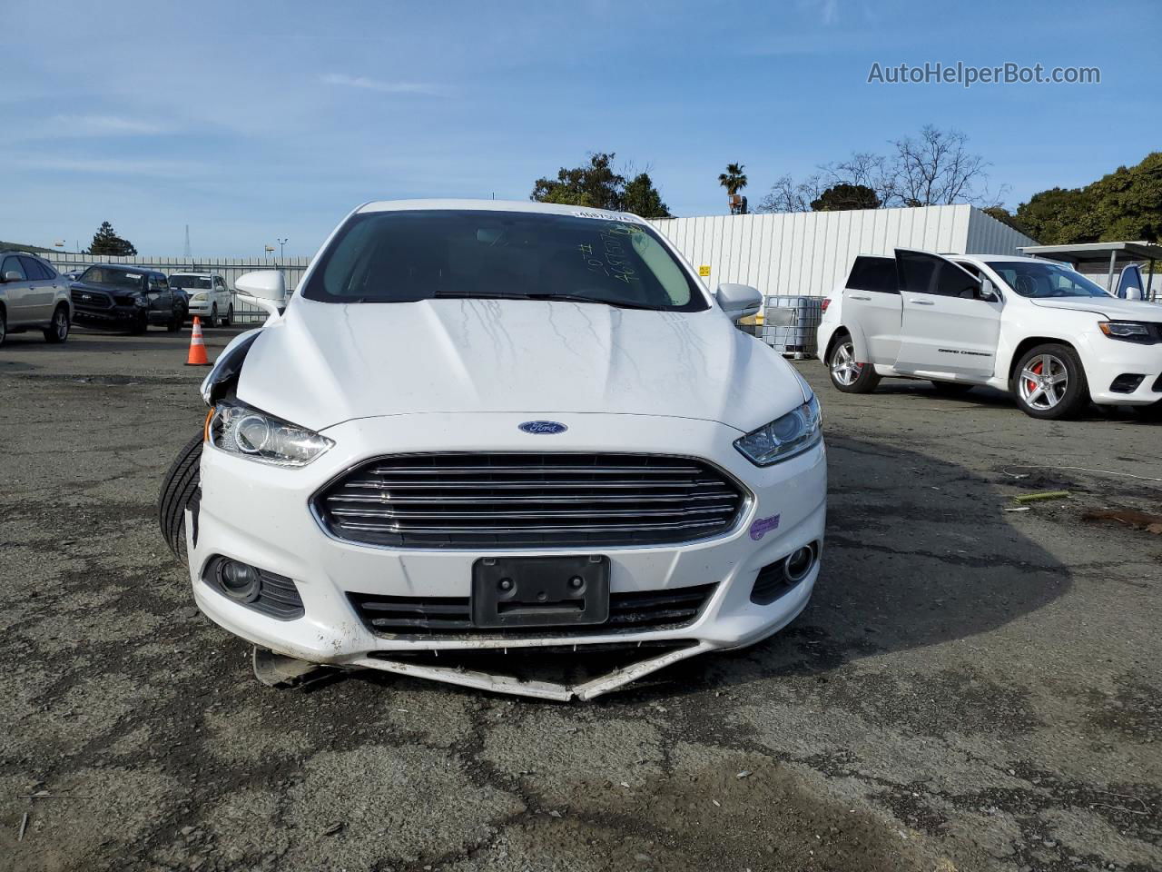 2016 Ford Fusion Se Phev White vin: 3FA6P0PU1GR305876