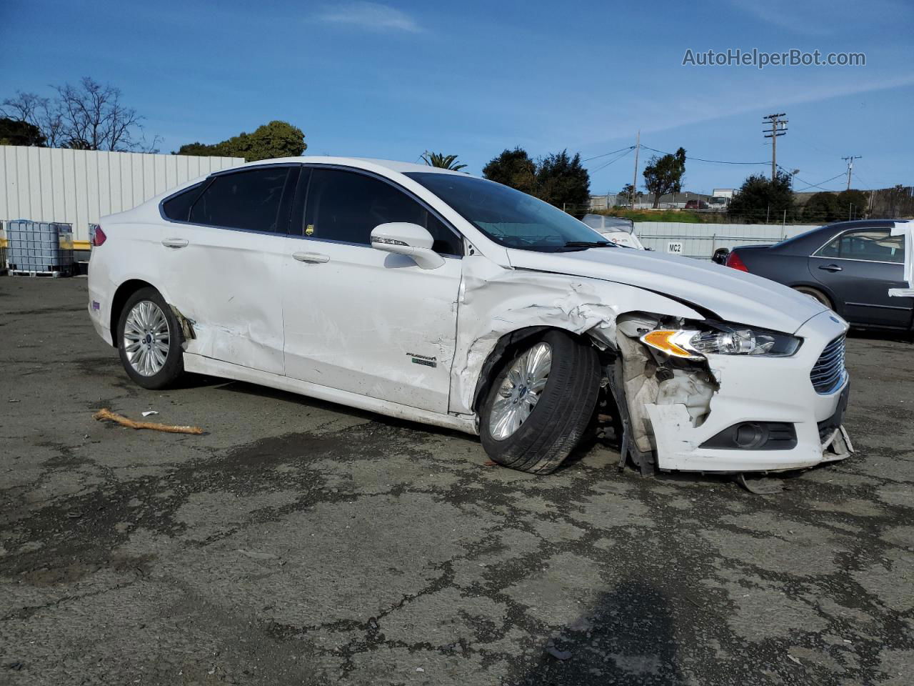 2016 Ford Fusion Se Phev White vin: 3FA6P0PU1GR305876