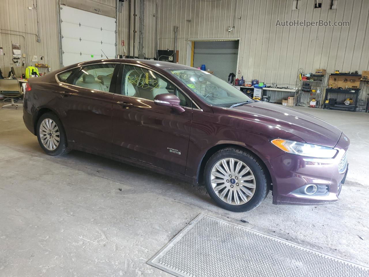 2013 Ford Fusion Se Phev Maroon vin: 3FA6P0PU2DR308278