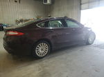 2013 Ford Fusion Se Phev Maroon vin: 3FA6P0PU2DR308278