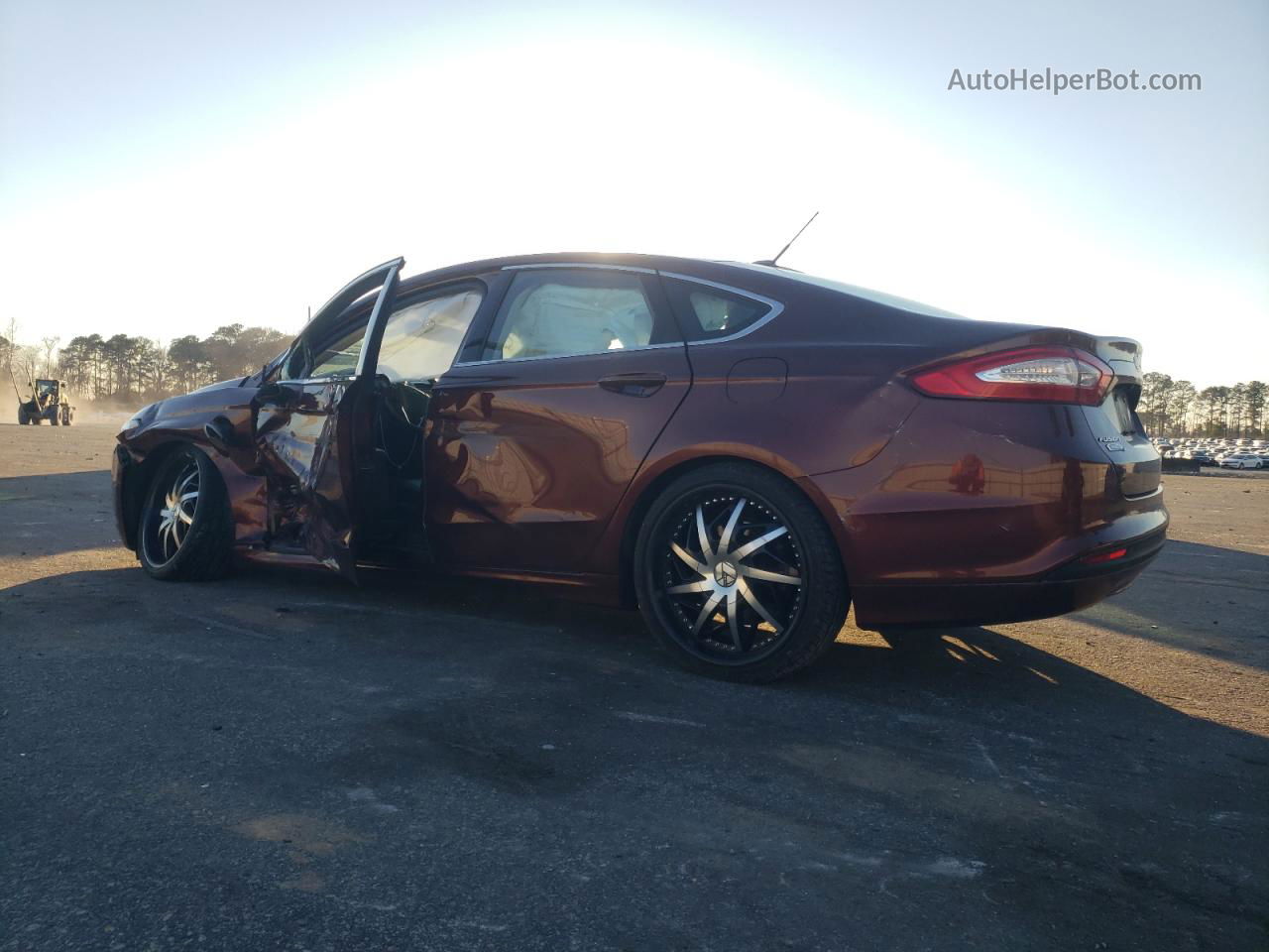 2015 Ford Fusion Se Phev Burgundy vin: 3FA6P0PU2FR210290