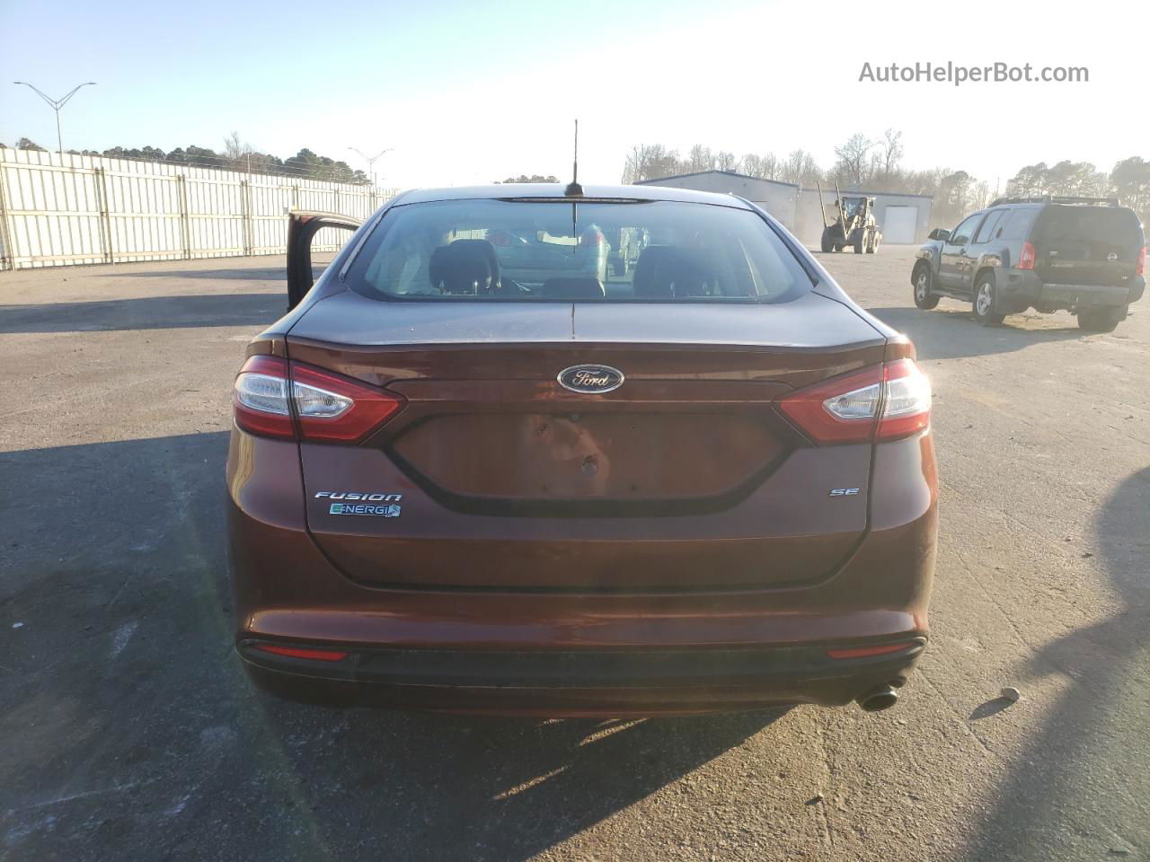 2015 Ford Fusion Se Phev Бордовый vin: 3FA6P0PU2FR210290