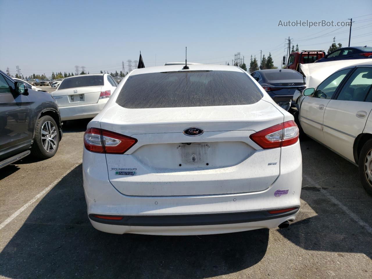 2016 Ford Fusion Se Phev White vin: 3FA6P0PU2GR384412