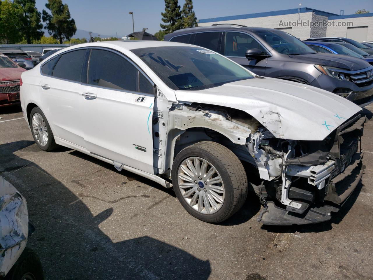 2016 Ford Fusion Se Phev White vin: 3FA6P0PU2GR384412