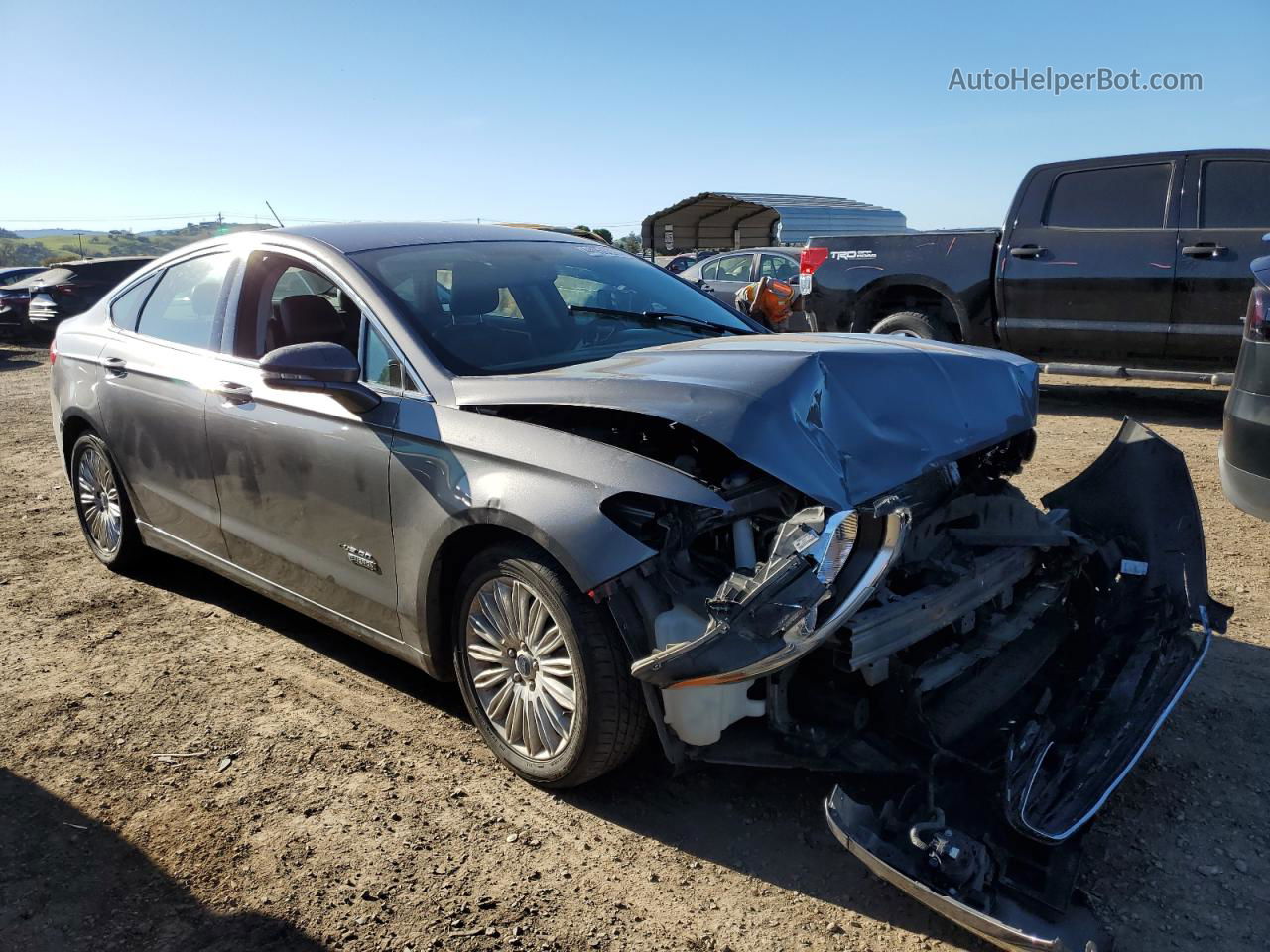 2014 Ford Fusion Se Phev Charcoal vin: 3FA6P0PU3ER158814