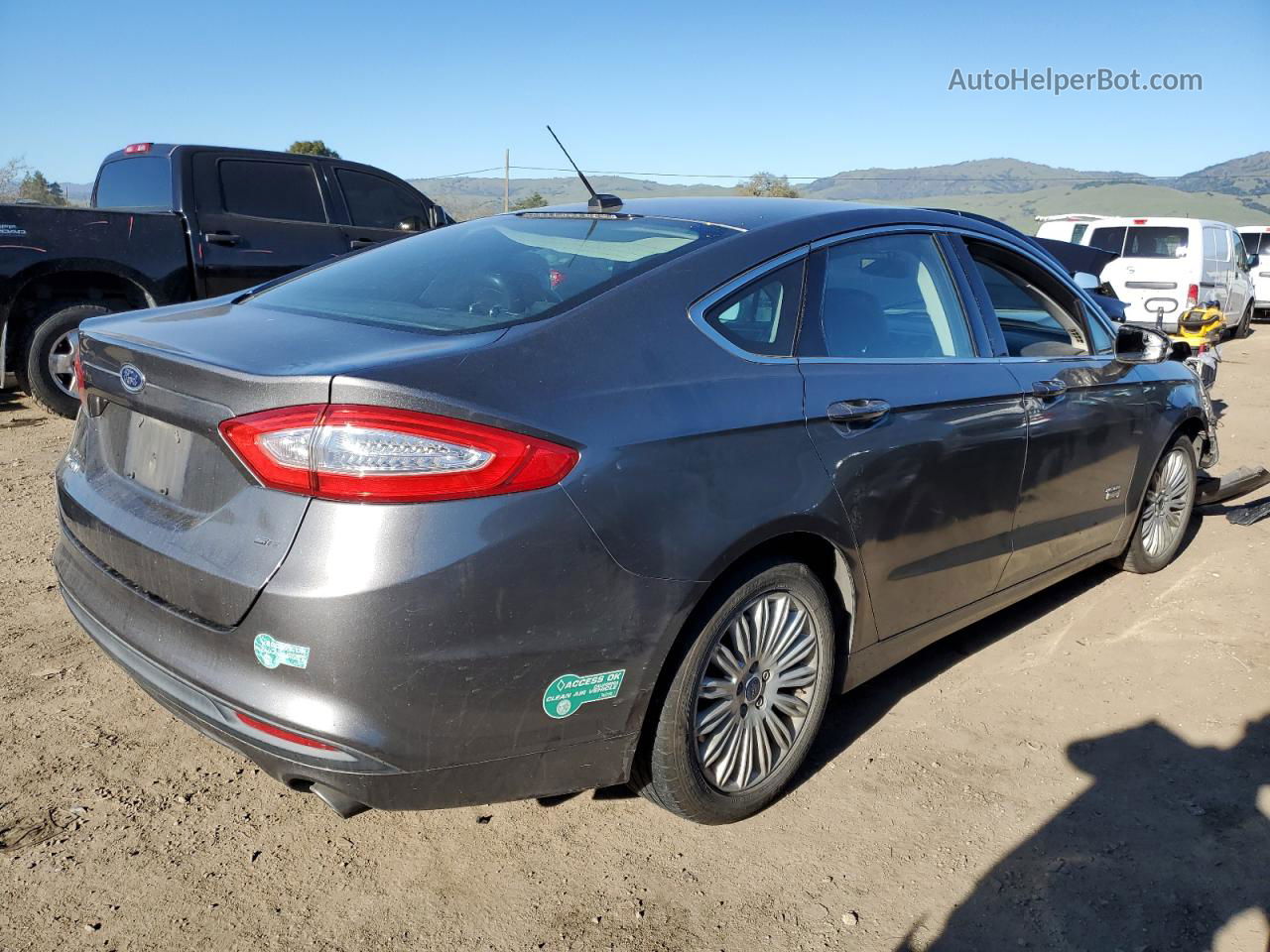 2014 Ford Fusion Se Phev Charcoal vin: 3FA6P0PU3ER158814