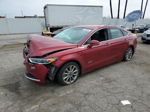 2018 Ford Fusion Se Phev Красный vin: 3FA6P0PU4JR154474