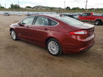 2014 Ford Fusion Se Phev Burgundy vin: 3FA6P0PU5ER219211