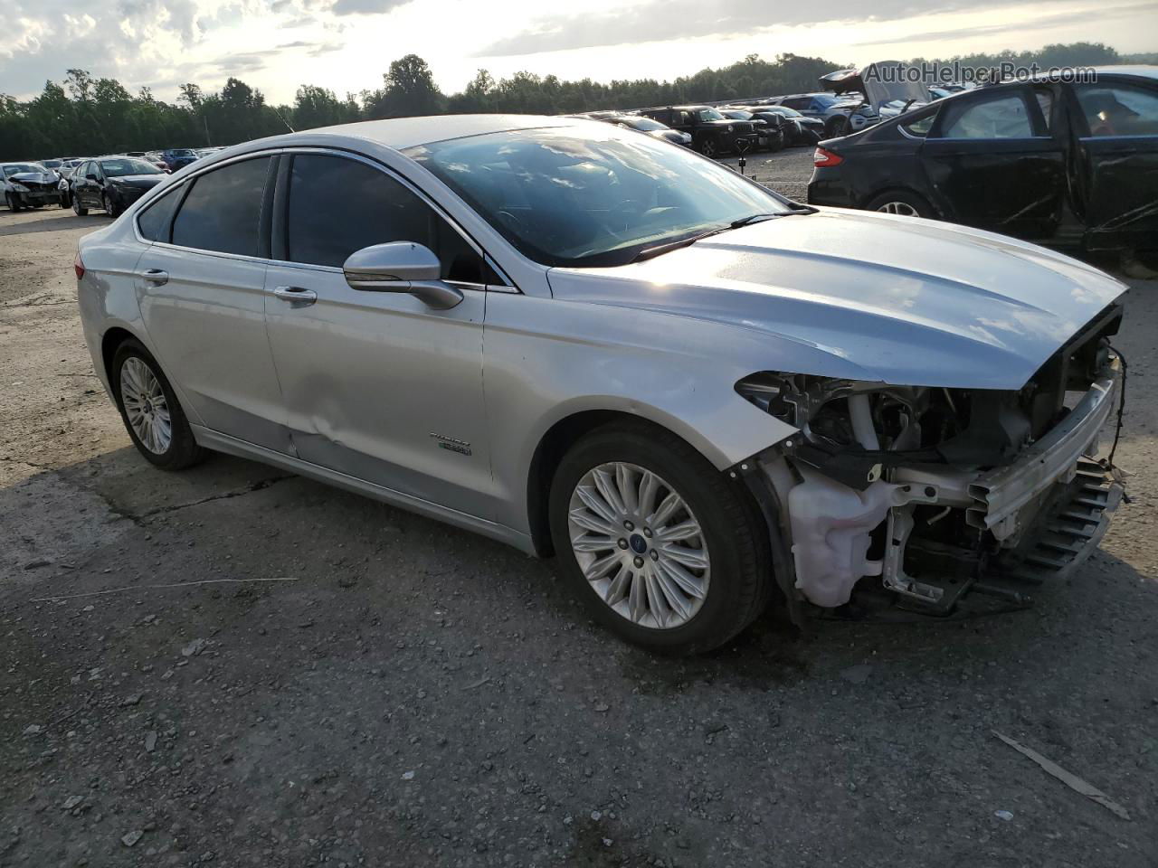 2016 Ford Fusion Se Phev Silver vin: 3FA6P0PU5GR273563