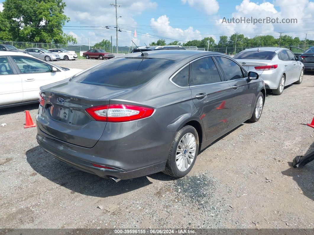 2013 Ford Fusion Energi Se Luxury Black vin: 3FA6P0PU6DR332034