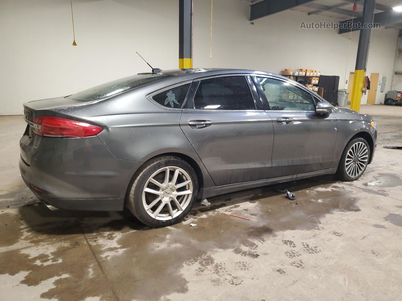 2017 Ford Fusion Se Phev Серый vin: 3FA6P0PU6HR261505