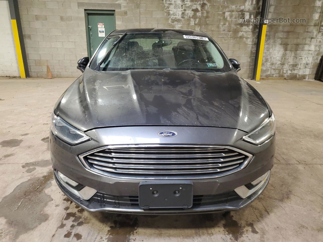 2017 Ford Fusion Se Phev Gray vin: 3FA6P0PU6HR261505