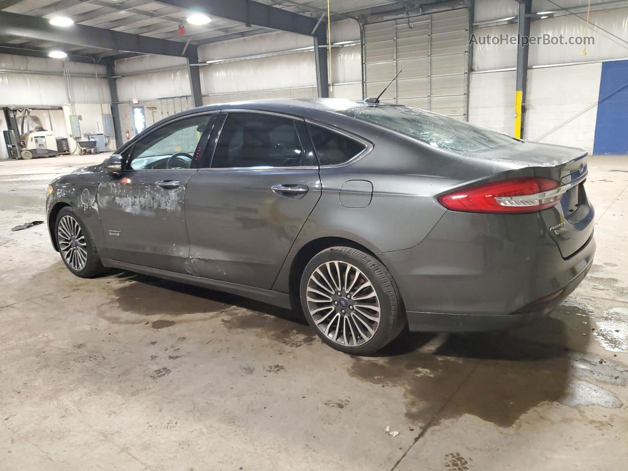 2017 Ford Fusion Se Phev Серый vin: 3FA6P0PU6HR261505