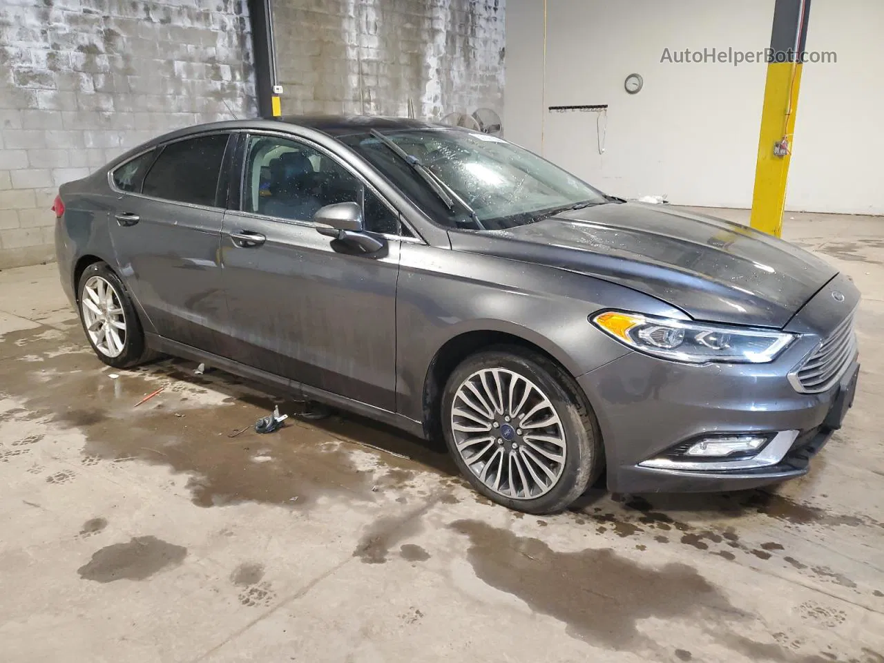 2017 Ford Fusion Se Phev Gray vin: 3FA6P0PU6HR261505