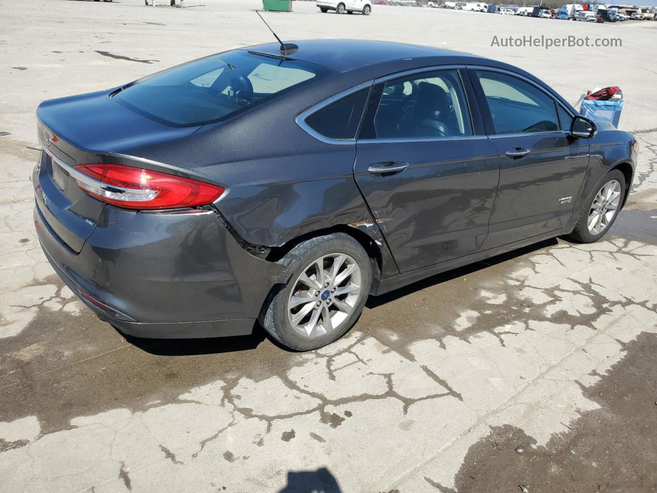 2017 Ford Fusion Se Phev Серый vin: 3FA6P0PU6HR275517