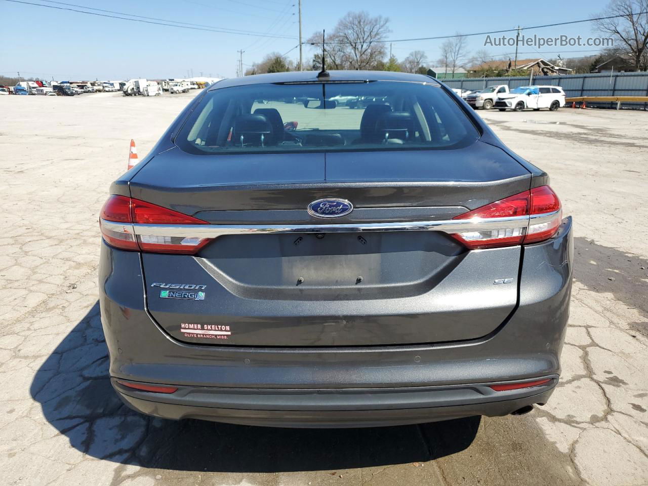 2017 Ford Fusion Se Phev Gray vin: 3FA6P0PU6HR275517