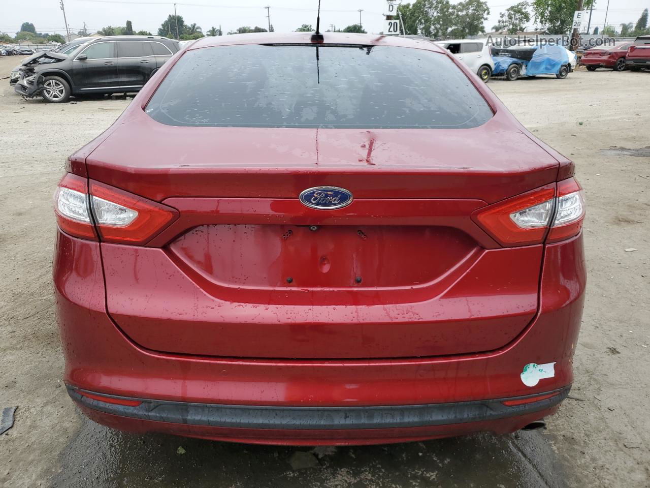 2015 Ford Fusion Se Phev Red vin: 3FA6P0PU7FR206719