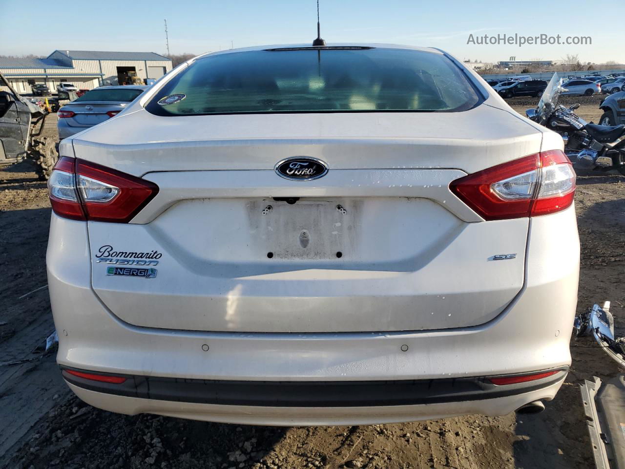 2016 Ford Fusion Se Phev White vin: 3FA6P0PU8GR193349