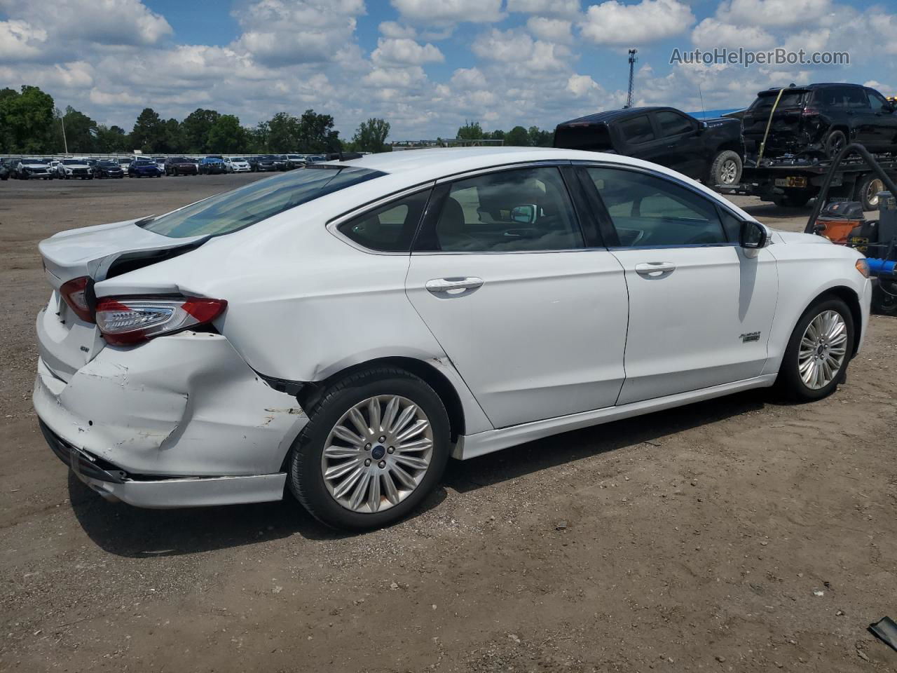 2016 Ford Fusion Se Phev White vin: 3FA6P0PU8GR294522