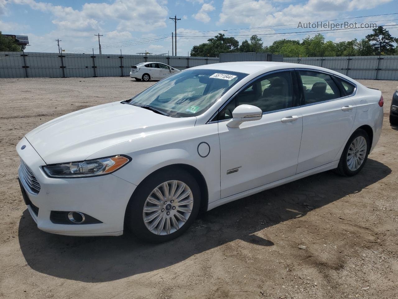 2016 Ford Fusion Se Phev White vin: 3FA6P0PU8GR294522