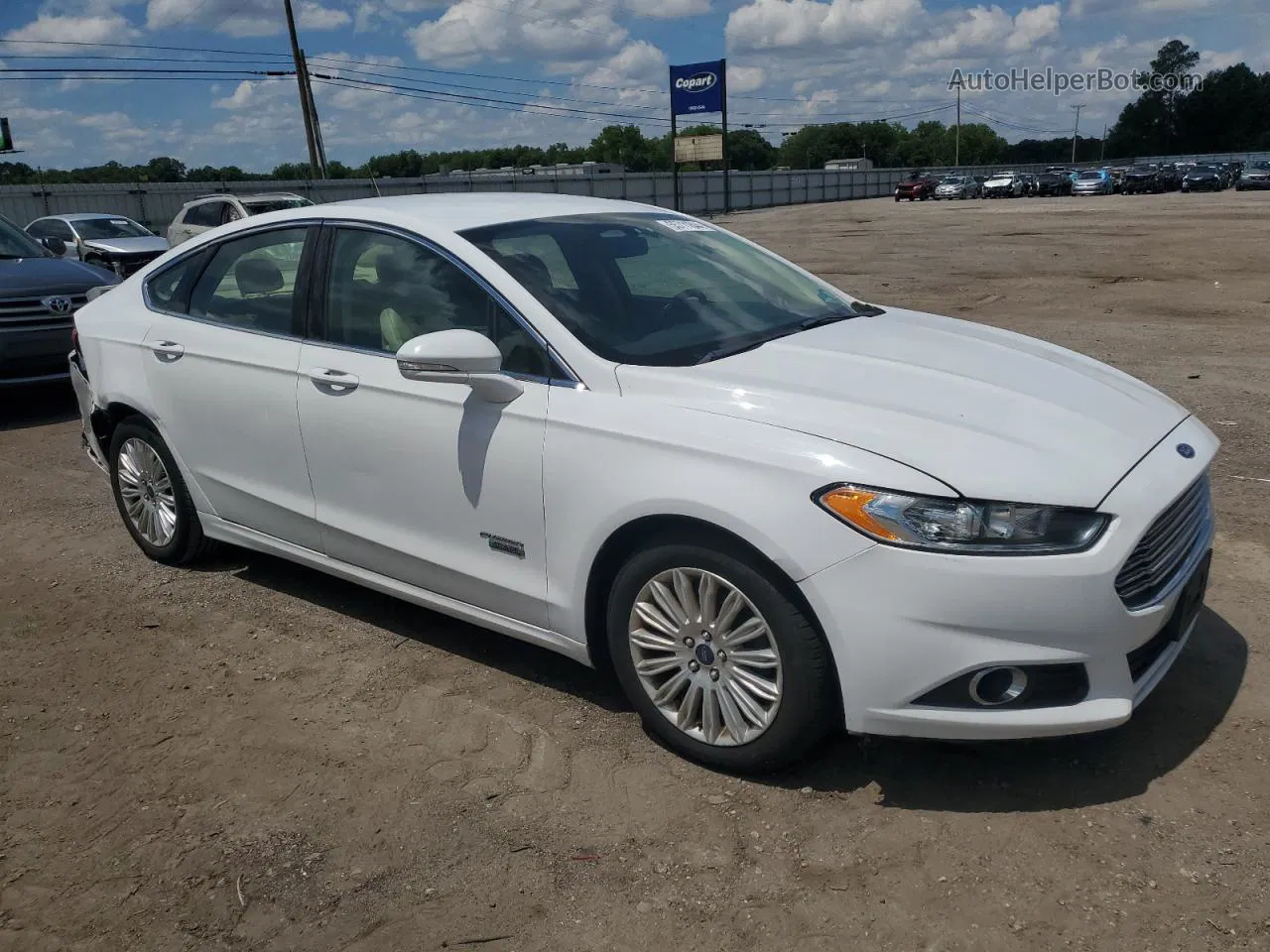 2016 Ford Fusion Se Phev White vin: 3FA6P0PU8GR294522