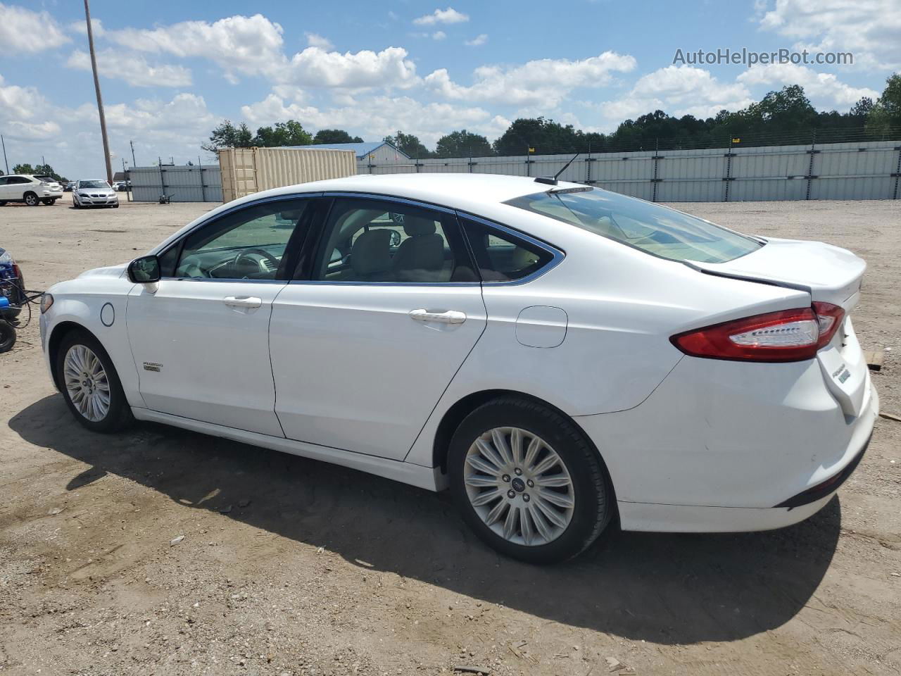 2016 Ford Fusion Se Phev White vin: 3FA6P0PU8GR294522