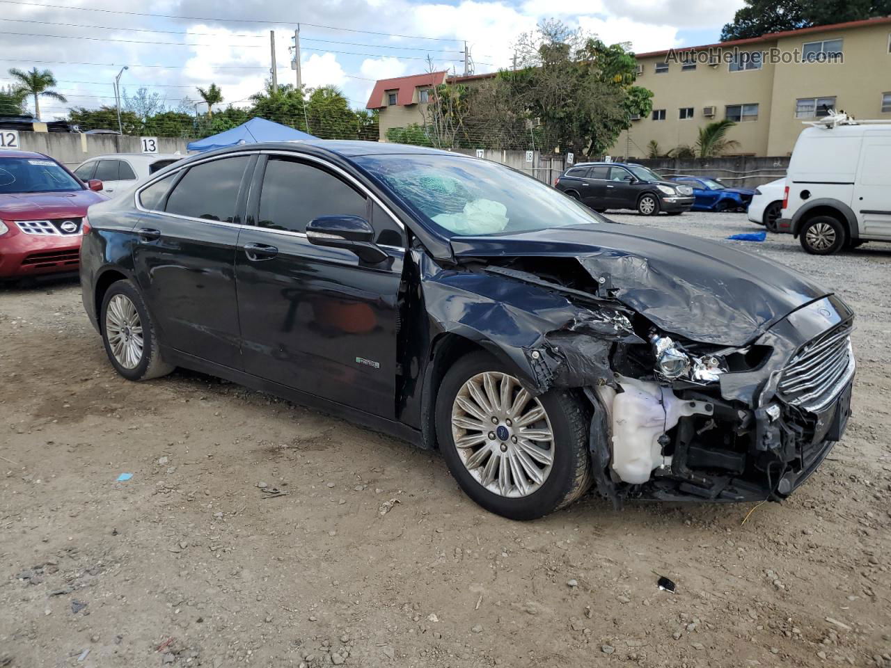 2016 Ford Fusion Se Phev Black vin: 3FA6P0PU9GR348491