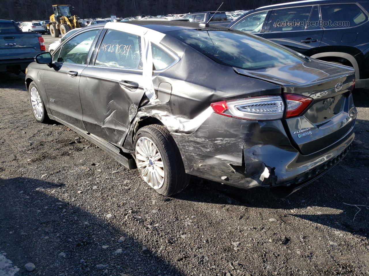 2016 Ford Fusion Se Phev Gray vin: 3FA6P0PU9GR373472