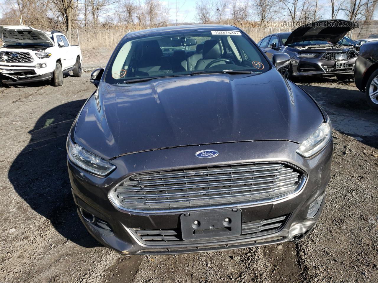 2016 Ford Fusion Se Phev Gray vin: 3FA6P0PU9GR373472