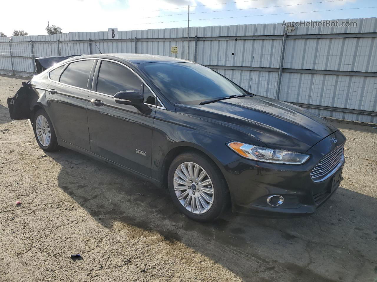 2013 Ford Fusion Se Phev Черный vin: 3FA6P0PUXDR299989