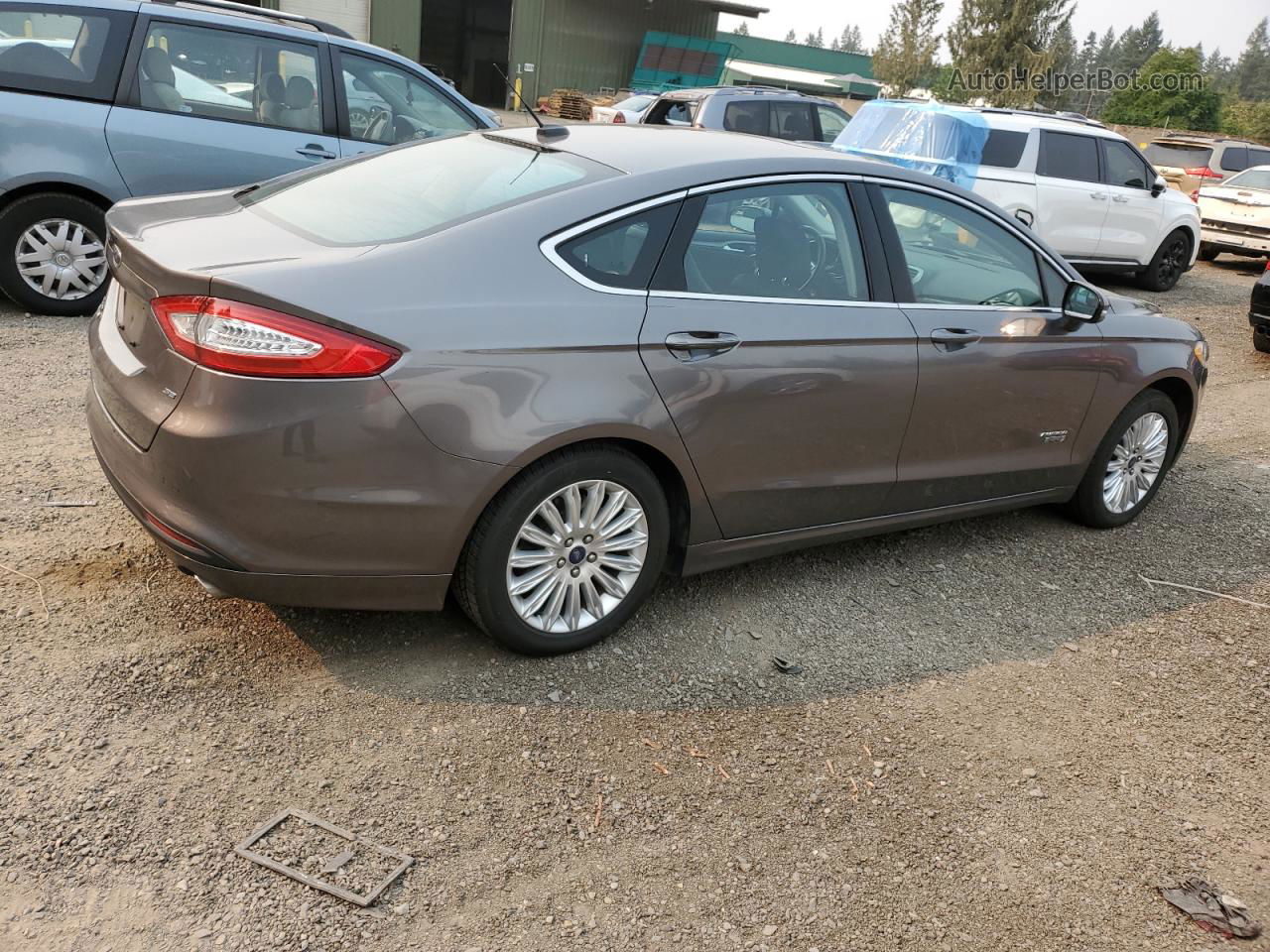 2013 Ford Fusion Se Phev Gray vin: 3FA6P0PUXDR351637