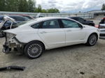 2014 Ford Fusion Titanium Hev White vin: 3FA6P0RU0ER380210