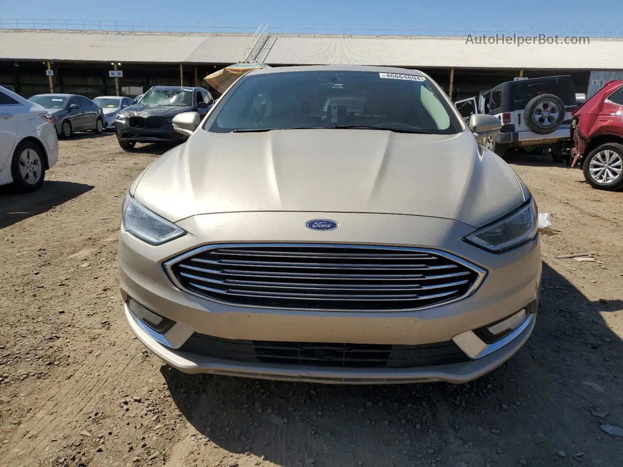 2017 Ford Fusion Titanium Hev Желто-коричневый vin: 3FA6P0RU0HR306354