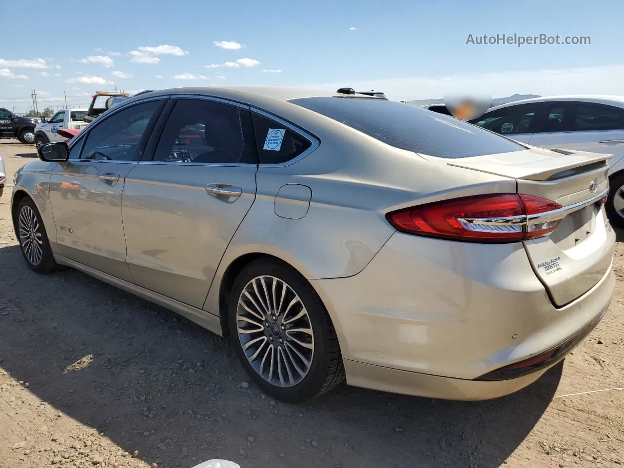 2017 Ford Fusion Titanium Hev Желто-коричневый vin: 3FA6P0RU0HR306354