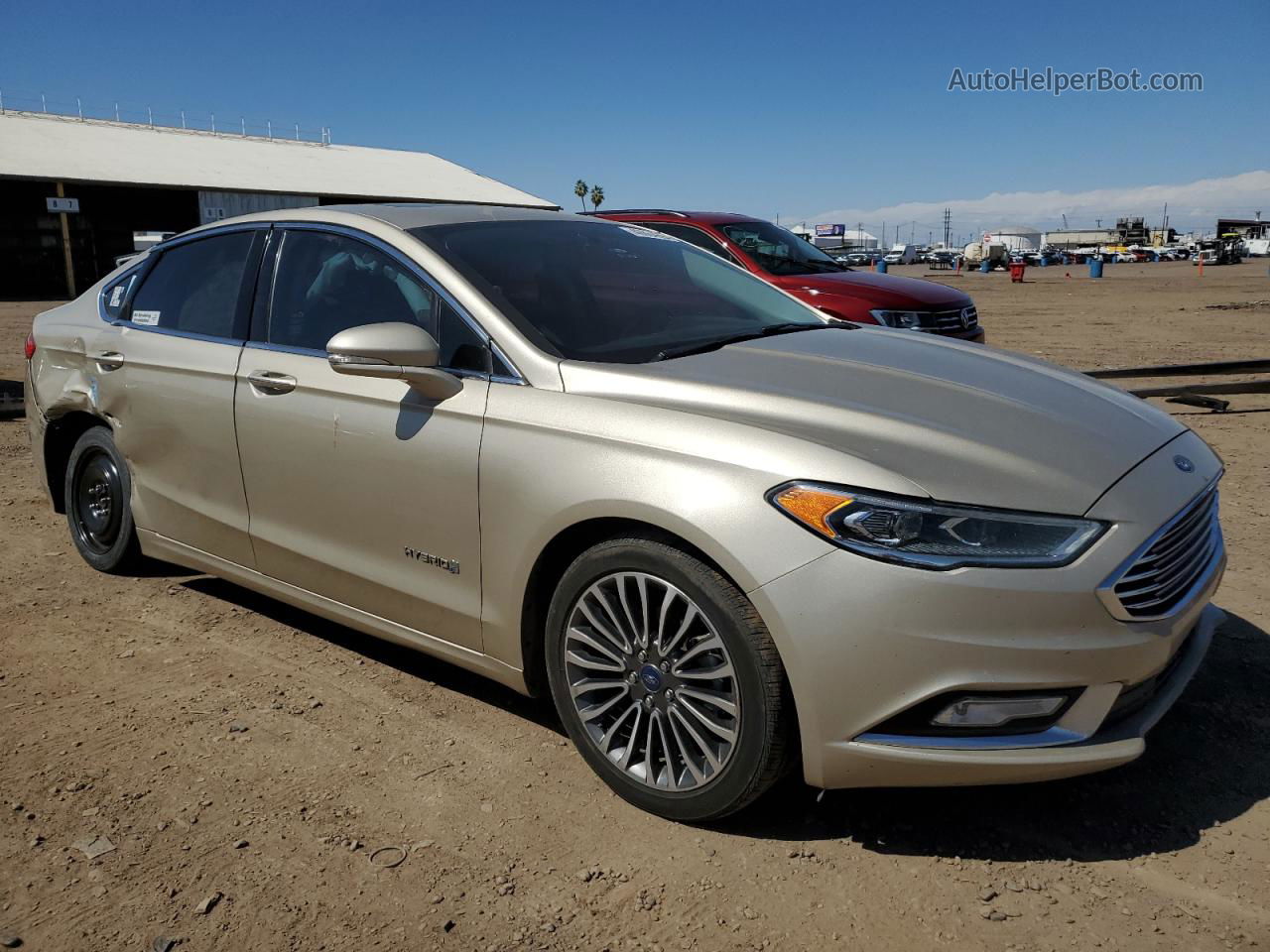 2017 Ford Fusion Titanium Hev Tan vin: 3FA6P0RU0HR306354