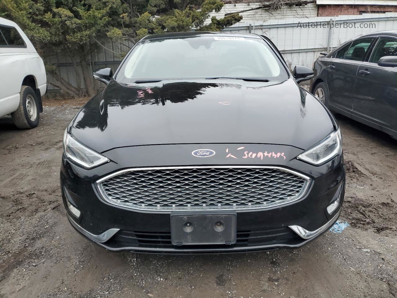 2019 Ford Fusion Titanium Black vin: 3FA6P0RU0KR180228