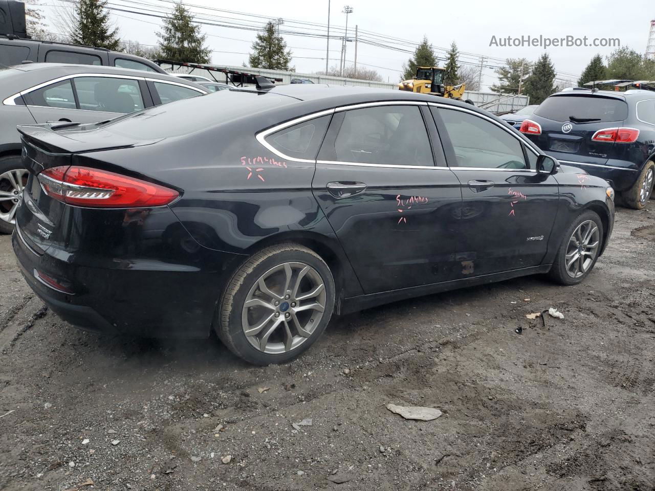 2019 Ford Fusion Titanium Black vin: 3FA6P0RU0KR180228