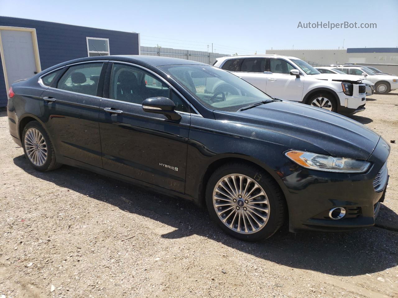 2014 Ford Fusion Titanium Hev Черный vin: 3FA6P0RU1ER107745