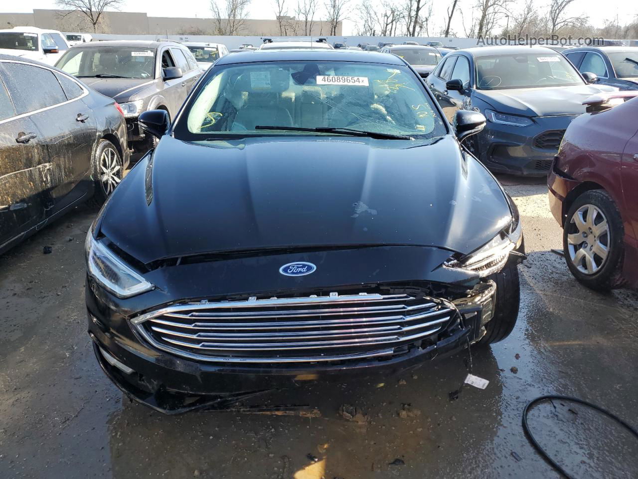 2018 Ford Fusion Titanium/platinum Hev Black vin: 3FA6P0RU1JR152338