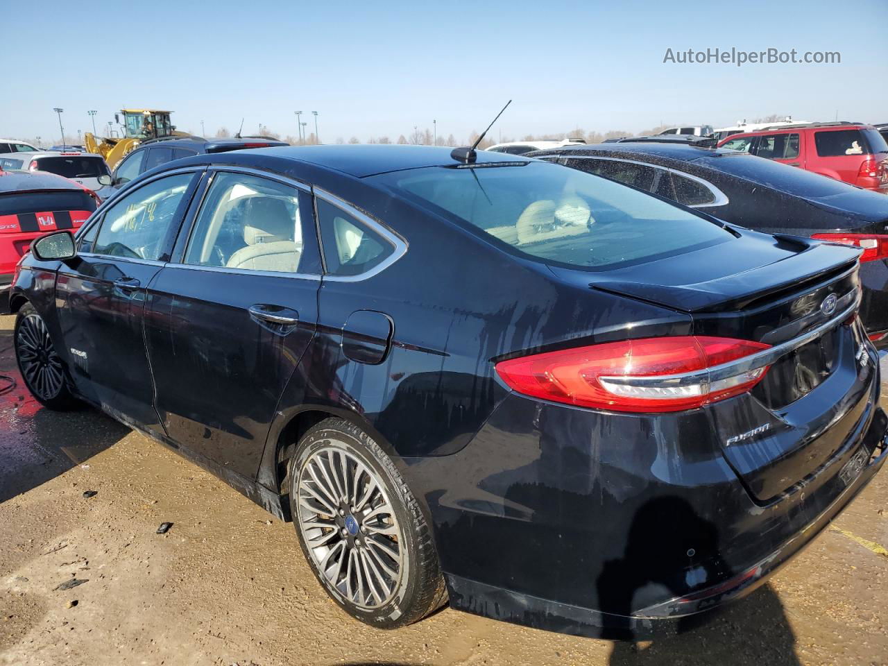 2018 Ford Fusion Titanium/platinum Hev Black vin: 3FA6P0RU1JR152338