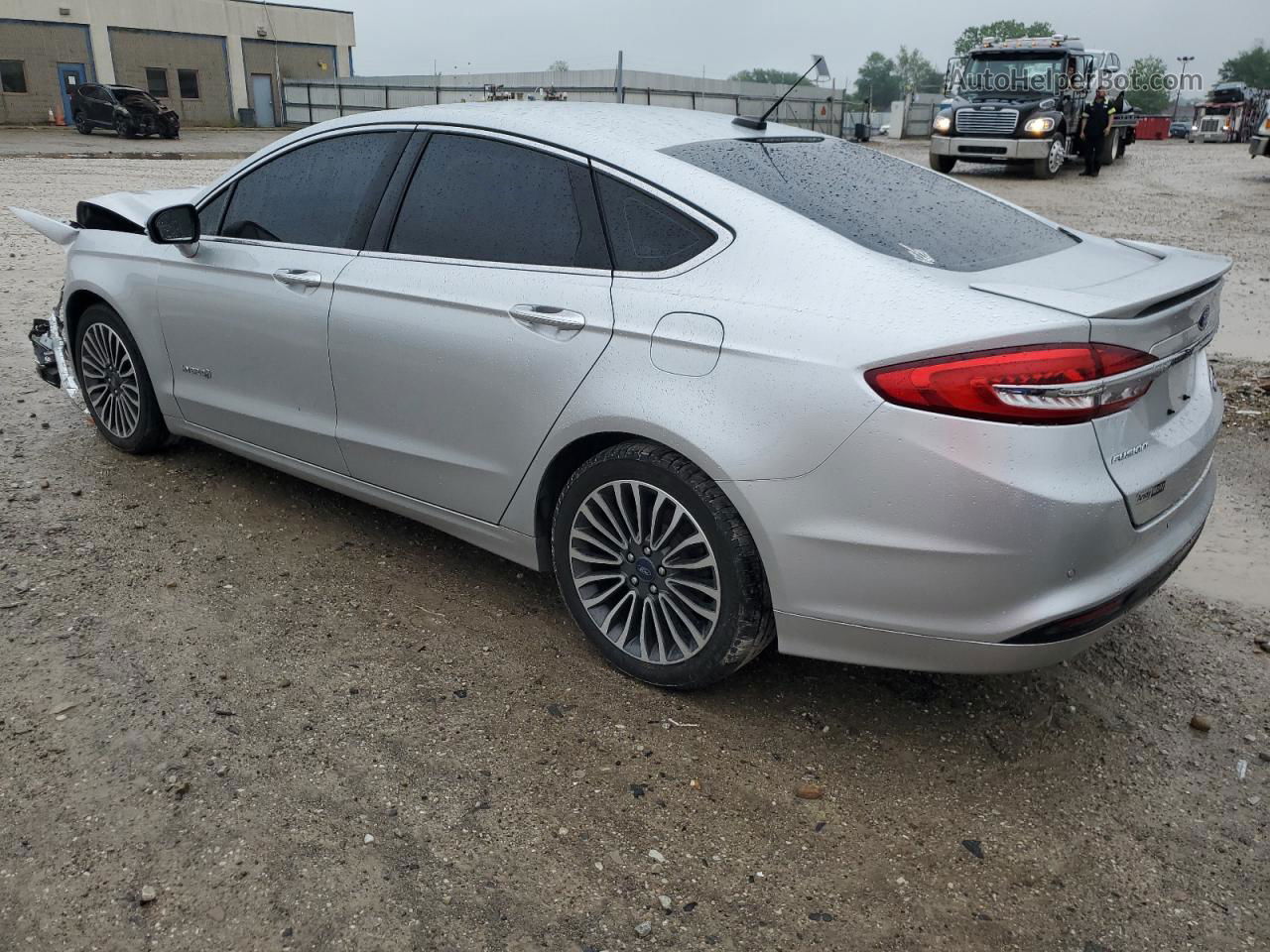 2018 Ford Fusion Titanium/platinum Hev Silver vin: 3FA6P0RU1JR252164