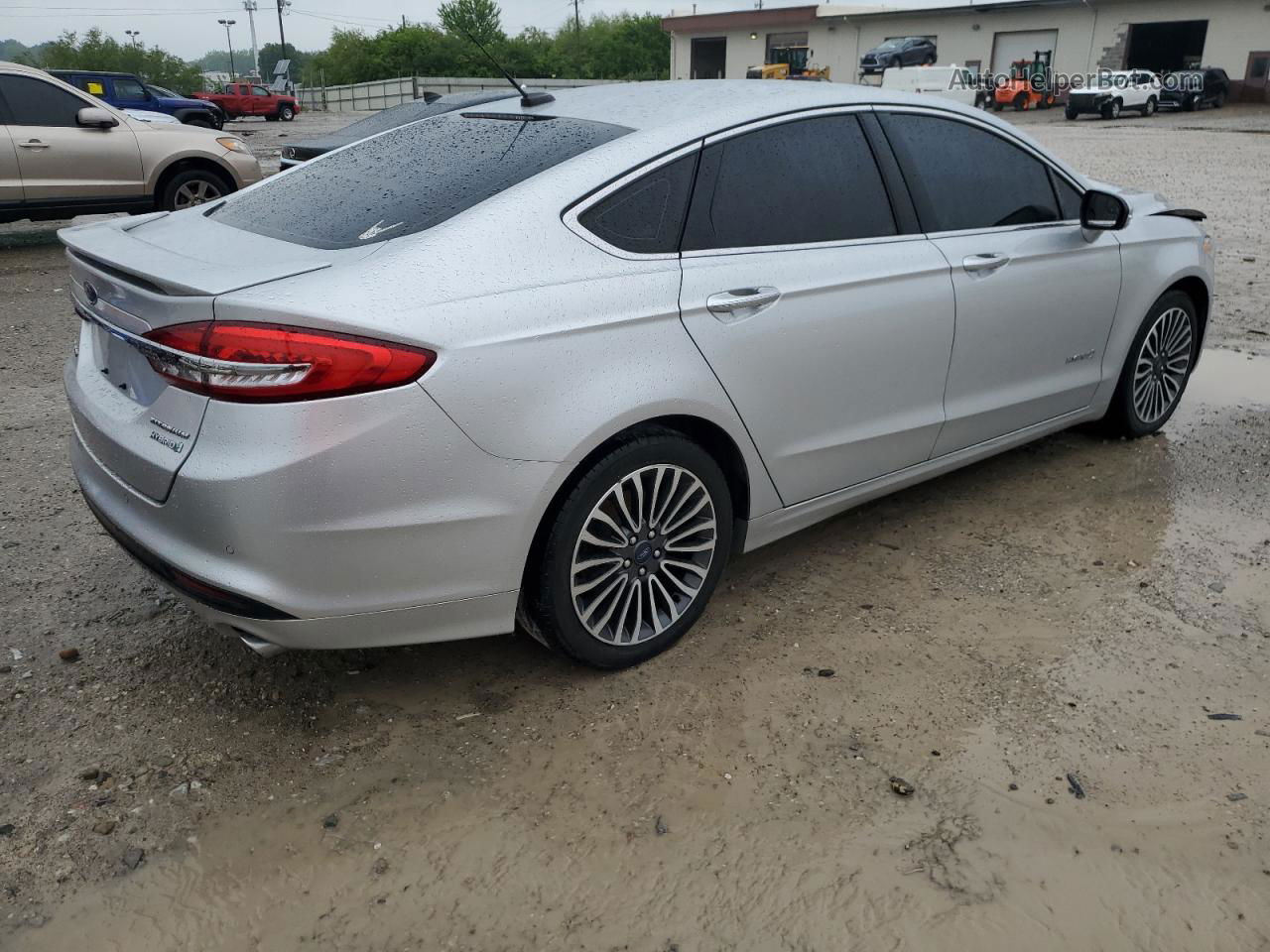 2018 Ford Fusion Titanium/platinum Hev Silver vin: 3FA6P0RU1JR252164