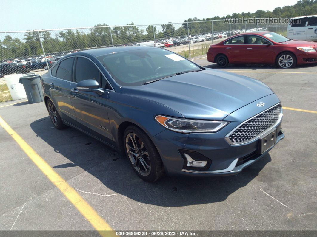 2019 Ford Fusion Hybrid Titanium Blue vin: 3FA6P0RU2KR273655